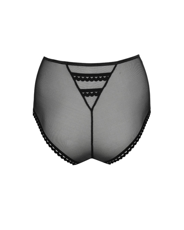 Prima Donna Twist Vivgirl Hotpant in Black made for the curvier woman back view ghost