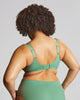 Sculptresse Esme Balcony Bra in Wonderland green made for the curvier woman with a big bust back view