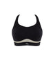 Panache Freedom Wire Free Sports bra in Black and Chalk made for small back and large breasts giving extreme bounce control ghost