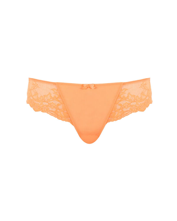 Panache Ana Brazilian in Peach Melba made for curves front view ghost