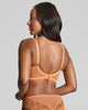 Panache Ana Plunge Bra in Peach Melba made for the curvier woman with a big bust back view