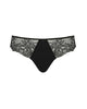 Panache Ana Thong in Black made for curves front view ghost