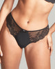 Panache Ana Thong in Black made for curves front view new