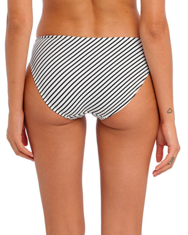 Freya Jewel Cove Bikini Brief Stripe Black made for curves back