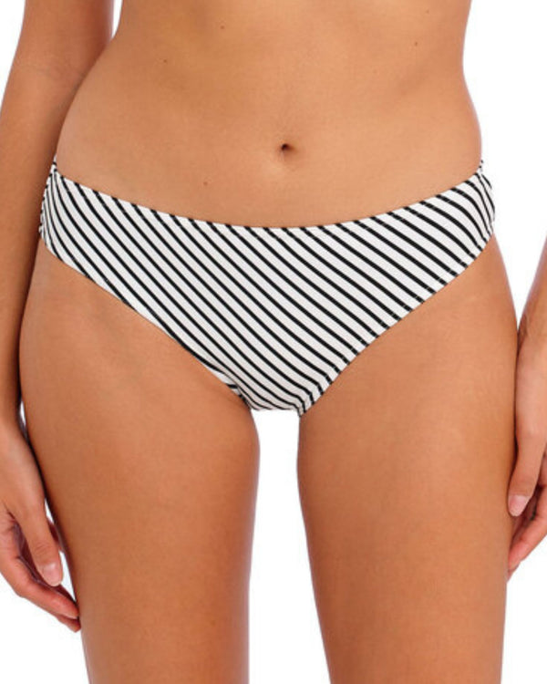 Freya Jewel Cove Bikini Brief Stripe Black made for curves front