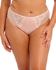 Elomi Lucie High Leg Brief is made for the curvy fuller figured woman in pale blush front view