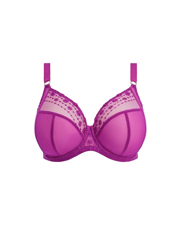 Elomi Matilda Plunge Bra in Hollyhock made for the curvier woman with a big bust ghost