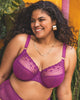 Elomi Matilda Plunge Bra in Hollyhock made for the curvier woman with a big bust lifestyle