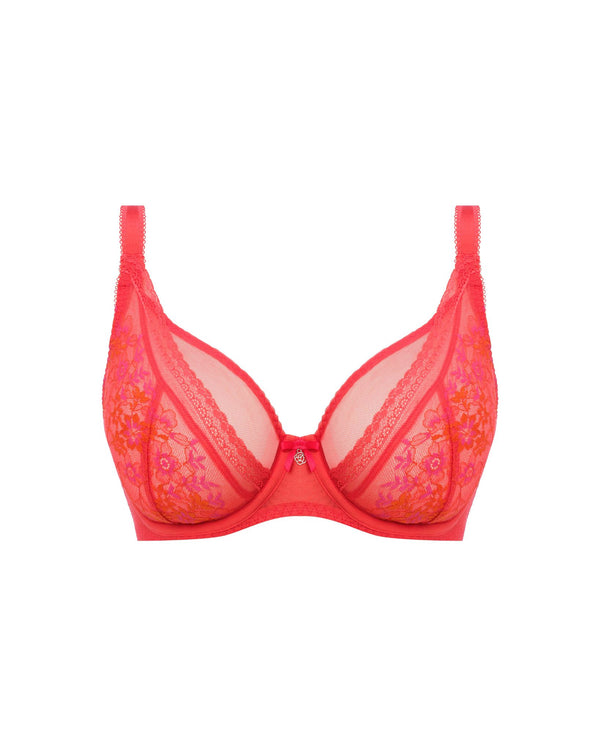 Freya Sydnie High Apex Plunge Bra Strawberry Ice made for fuller busts ghost