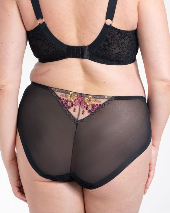 Polish Samanta Lingerie Ramona Midi Brief made for curvy figures back lace detail