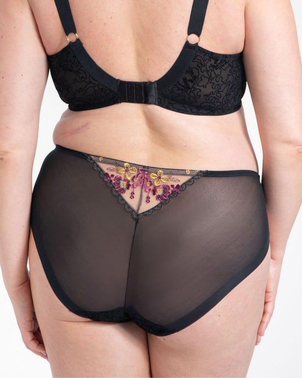 Polish Samanta Lingerie Ramona Midi Brief made for curvy figures back lace detail