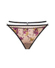 Samanta Ramona String thong with removable strap belt floral embroidery ghost