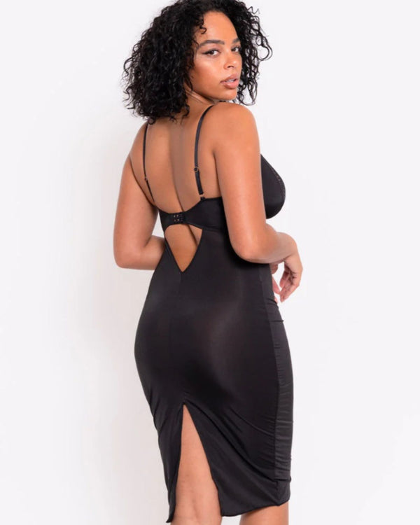 Scantilly After Hours Slip made for curves up to a D-HH cup back side view