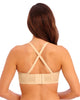 Wacoal Red Carpet Strapless Bra in Roebuck made for the curvier woman with a big bust beige back view with strap