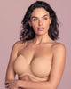 Wacoal Red Carpet Strapless Bra in Roebuck made for the curvier woman with a big bust beige  lifestyle front side look